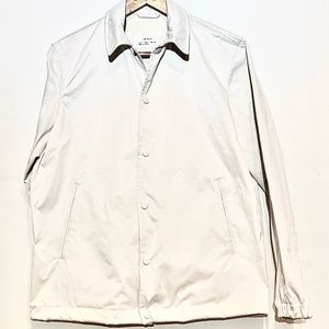 White Button Down Jacket Small